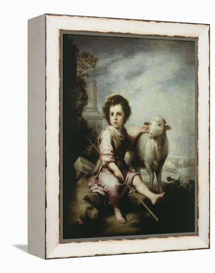 The Good Shepherd, C.1660, 123X101Cm-Bartolome Esteban Murillo-Framed Premier Image Canvas