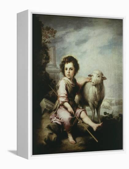 The Good Shepherd, C.1660, 123X101Cm-Bartolome Esteban Murillo-Framed Premier Image Canvas