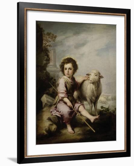 The Good Shepherd, Ca. 1660, Spanish School-Bartolome Esteban Murillo-Framed Giclee Print