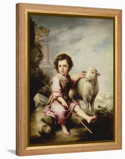 The Good Shepherd, circa 1650-Bartolome Esteban Murillo-Framed Premier Image Canvas