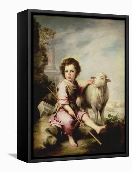 The Good Shepherd, circa 1650-Bartolome Esteban Murillo-Framed Premier Image Canvas