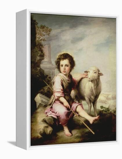 The Good Shepherd, circa 1650-Bartolome Esteban Murillo-Framed Premier Image Canvas