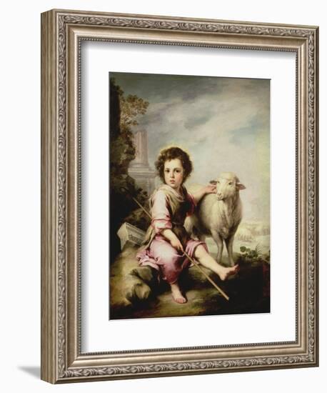 The Good Shepherd, circa 1650-Bartolome Esteban Murillo-Framed Giclee Print