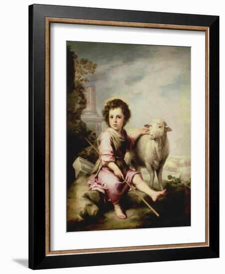 The Good Shepherd, circa 1650-Bartolome Esteban Murillo-Framed Giclee Print