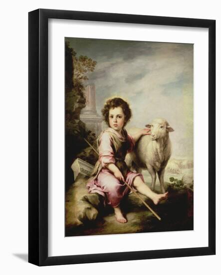 The Good Shepherd, circa 1650-Bartolome Esteban Murillo-Framed Giclee Print