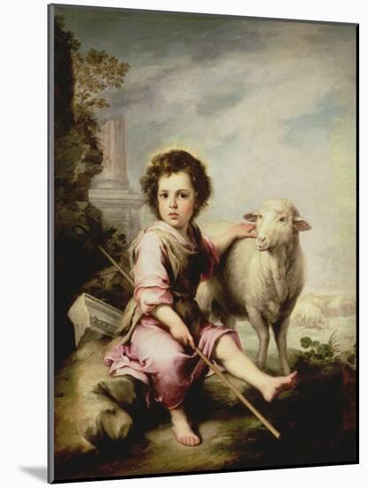 The Good Shepherd, circa 1650-Bartolome Esteban Murillo-Mounted Giclee Print