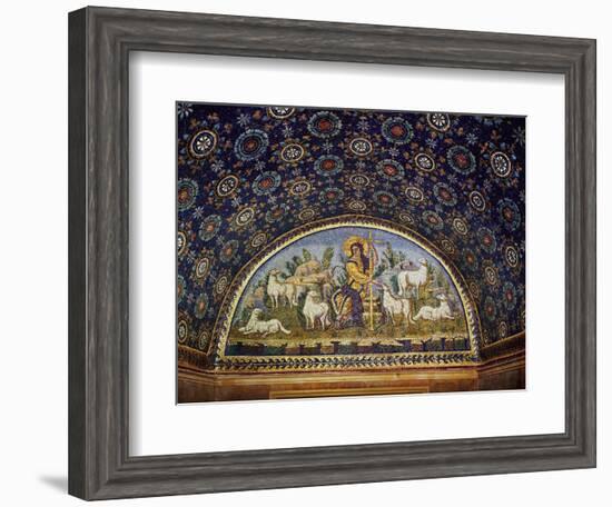 The Good Shepherd, Early Christian Mosaic, 5th CE-null-Framed Giclee Print