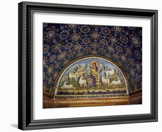 The Good Shepherd, Early Christian Mosaic, 5th CE-null-Framed Giclee Print