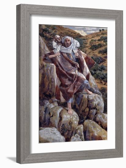 The Good Shepherd, Illustration for 'The Life of Christ', C.1886-94-James Tissot-Framed Giclee Print