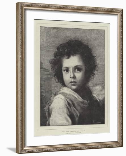 The Good Shepherd, in the Museum of the Prado at Madrid-Bartolome Esteban Murillo-Framed Giclee Print