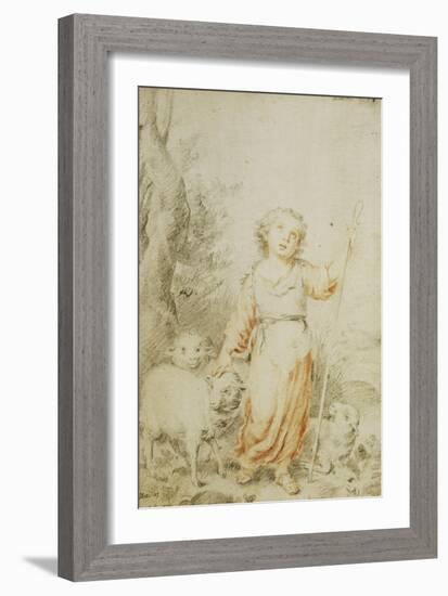 The Good Shepherd-Bartolome Esteban Murillo-Framed Giclee Print