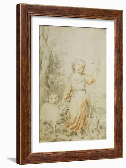 The Good Shepherd-Bartolome Esteban Murillo-Framed Giclee Print