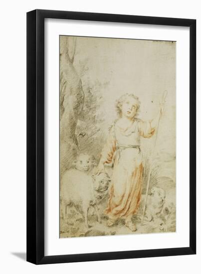 The Good Shepherd-Bartolome Esteban Murillo-Framed Giclee Print