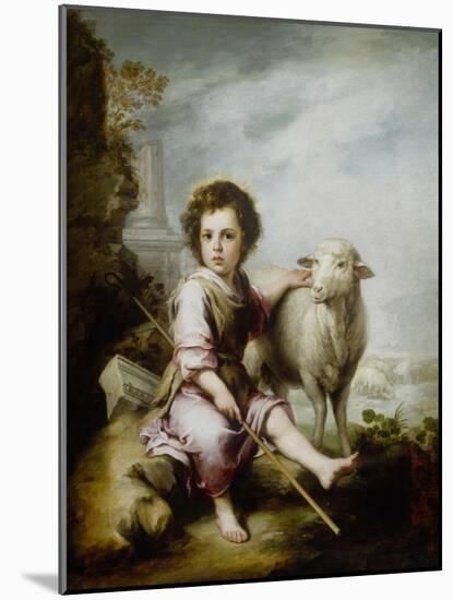 The Good Shepherd-Bartolome Esteban Murillo-Mounted Giclee Print