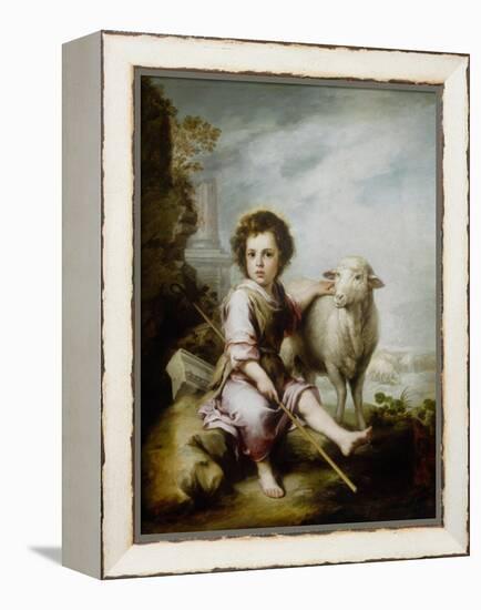 The Good Shepherd-Bartolome Esteban Murillo-Framed Premier Image Canvas