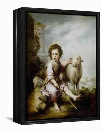 The Good Shepherd-Bartolome Esteban Murillo-Framed Premier Image Canvas