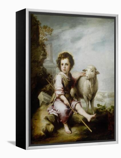 The Good Shepherd-Bartolome Esteban Murillo-Framed Premier Image Canvas