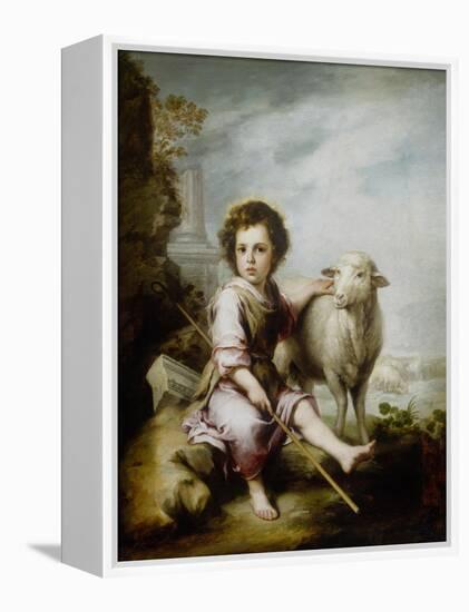 The Good Shepherd-Bartolome Esteban Murillo-Framed Premier Image Canvas