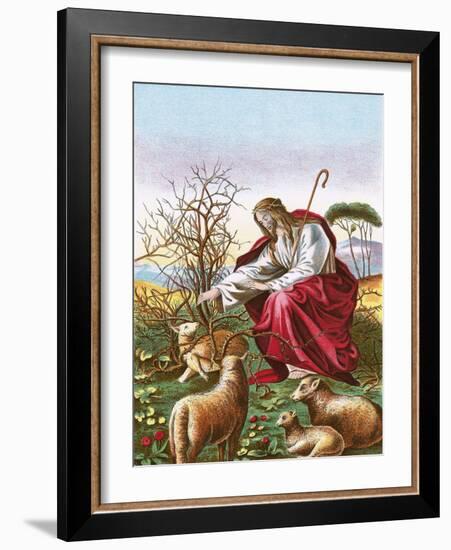 The Good Shepherd-English-Framed Giclee Print