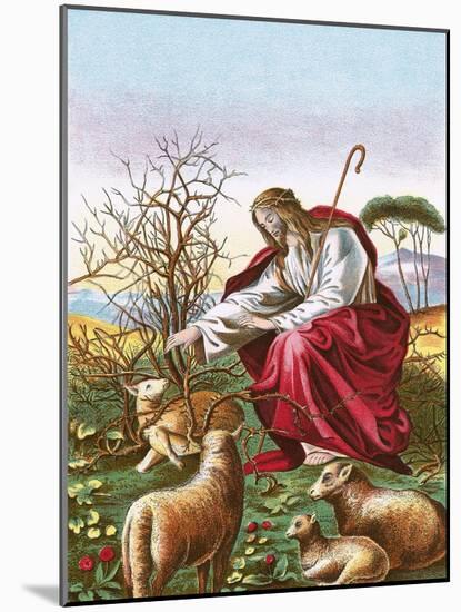 The Good Shepherd-English-Mounted Giclee Print