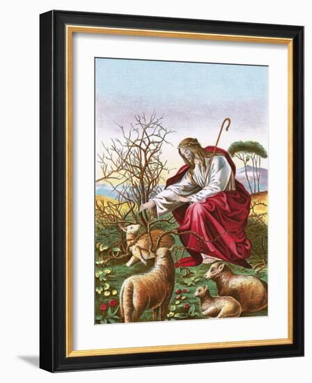 The Good Shepherd-English-Framed Giclee Print