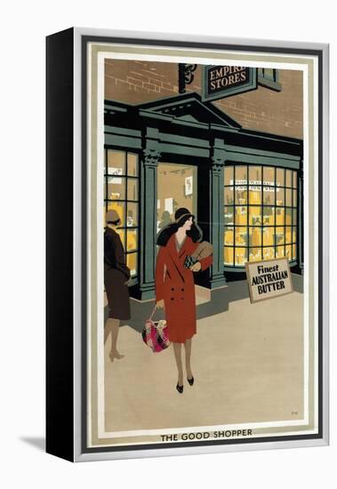 The Good Shopper, from the Series 'Empire Buying Makes Busy Factories'-Frank Newbould-Framed Premier Image Canvas