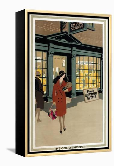 The Good Shopper, from the Series 'Empire Buying Makes Busy Factories'-Frank Newbould-Framed Premier Image Canvas