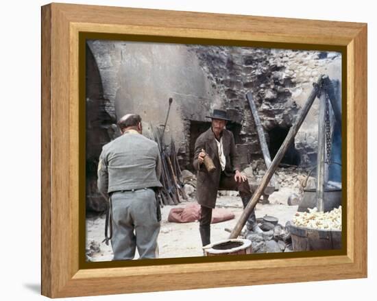 THE GOOD, THE BAD AND THE UGLY, 1966 directed by SERGIO LEONE Lee Van Cleef (photo)-null-Framed Stretched Canvas