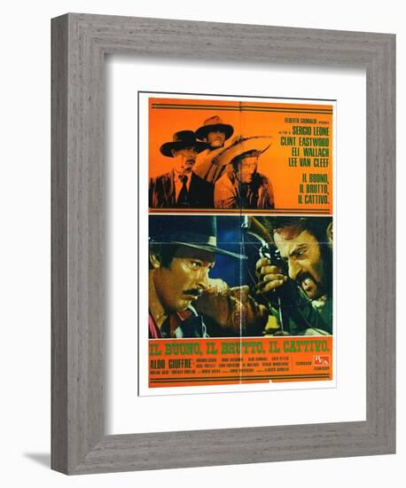 The Good, The Bad and The Ugly, Italian Movie Poster, 1966-null-Framed Premium Giclee Print