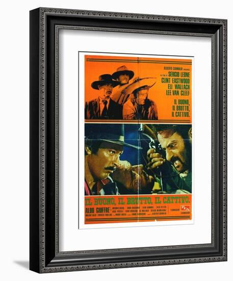 The Good, The Bad and The Ugly, Italian Movie Poster, 1966-null-Framed Premium Giclee Print