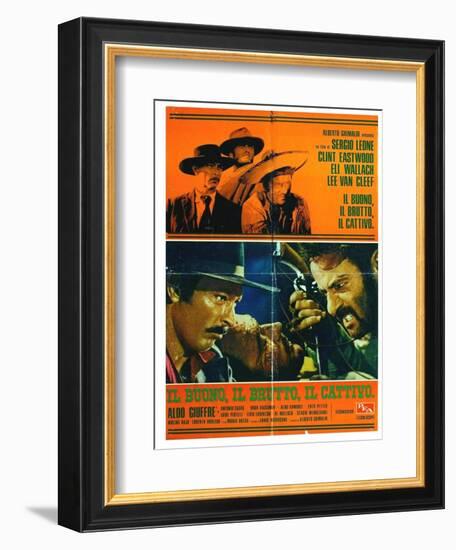 The Good, The Bad and The Ugly, Italian Movie Poster, 1966-null-Framed Premium Giclee Print