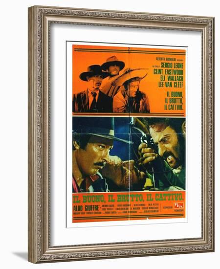 The Good, The Bad and The Ugly, Italian Movie Poster, 1966-null-Framed Art Print