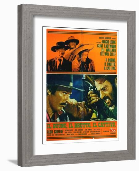 The Good, The Bad and The Ugly, Italian Movie Poster, 1966-null-Framed Art Print