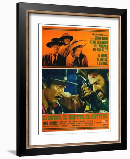 The Good, The Bad and The Ugly, Italian Movie Poster, 1966-null-Framed Art Print