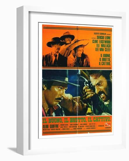 The Good, The Bad and The Ugly, Italian Movie Poster, 1966-null-Framed Art Print