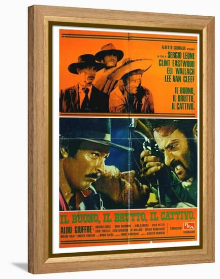 The Good, The Bad and The Ugly, Italian Movie Poster, 1966-null-Framed Stretched Canvas