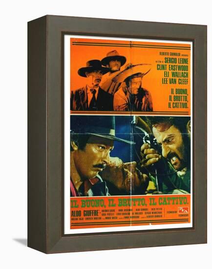 The Good, The Bad and The Ugly, Italian Movie Poster, 1966-null-Framed Stretched Canvas