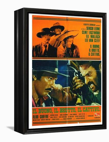 The Good, The Bad and The Ugly, Italian Movie Poster, 1966-null-Framed Stretched Canvas