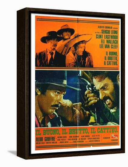 The Good, The Bad and The Ugly, Italian Movie Poster, 1966-null-Framed Stretched Canvas