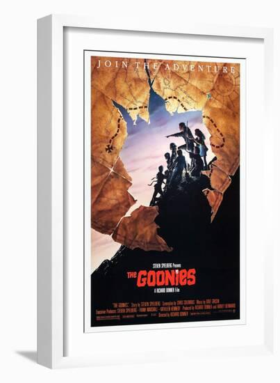 THE GOONIES [1985], directed by RICHARD DONNER.-null-Framed Giclee Print