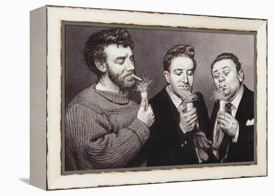 The Goons: Spike Milligan, Peter Sellers, Harry Secombe-Pat Nicolle-Framed Premier Image Canvas