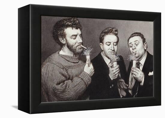 The Goons: Spike Milligan, Peter Sellers, Harry Secombe-Pat Nicolle-Framed Premier Image Canvas