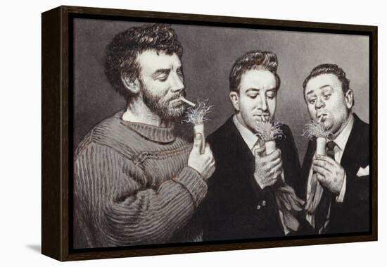 The Goons: Spike Milligan, Peter Sellers, Harry Secombe-Pat Nicolle-Framed Premier Image Canvas