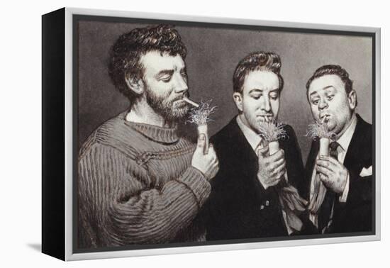 The Goons: Spike Milligan, Peter Sellers, Harry Secombe-Pat Nicolle-Framed Premier Image Canvas