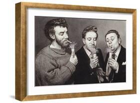 The Goons: Spike Milligan, Peter Sellers, Harry Secombe-Pat Nicolle-Framed Giclee Print