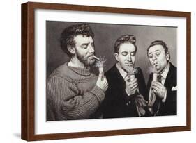 The Goons: Spike Milligan, Peter Sellers, Harry Secombe-Pat Nicolle-Framed Giclee Print