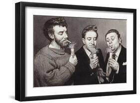 The Goons: Spike Milligan, Peter Sellers, Harry Secombe-Pat Nicolle-Framed Giclee Print