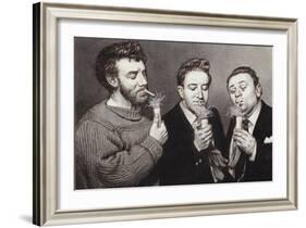 The Goons: Spike Milligan, Peter Sellers, Harry Secombe-Pat Nicolle-Framed Giclee Print
