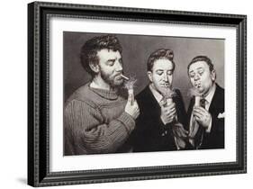 The Goons: Spike Milligan, Peter Sellers, Harry Secombe-Pat Nicolle-Framed Giclee Print