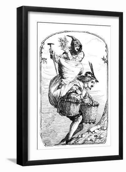 'The Goose-Girl at the Well', 1901-Edward Henry Wehnert-Framed Giclee Print